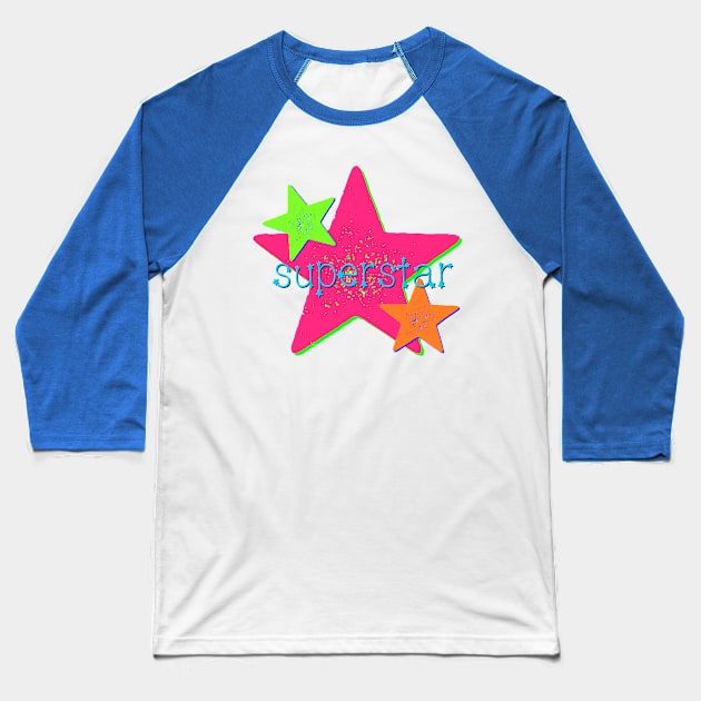 Superstar! Baseball T-Shirt by AlondraHanley